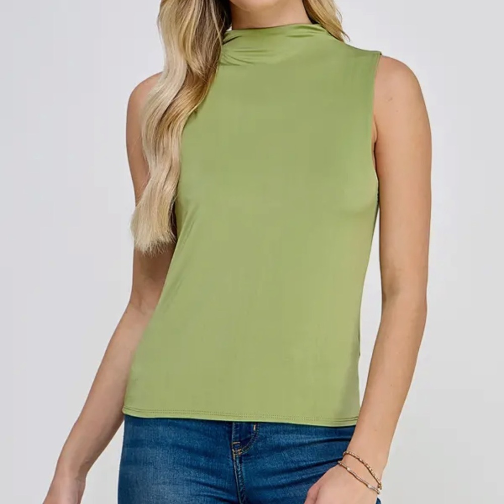 ShopEvelynne Olive Green Tank Top